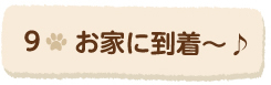 9お家に到着〜♪