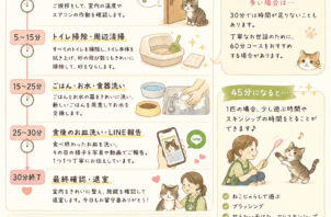 ペットシッターはシッティングの30分間何をしている？🐾ルーティンをご紹介します🐱